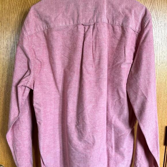 AMERICAN EAGLE, seriously soft, long sleeve, red, button down men’s size M shirt - Picture 9 of 11